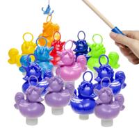 Hengelspel / eendjes vangen kermis spel - voor kinderen - met 13x eendjes - en 2 hengels