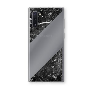 Zwart marmer: Samsung Galaxy Note 10 Transparant Hoesje
