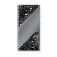 Zwart marmer: Samsung Galaxy Note 10 Transparant Hoesje