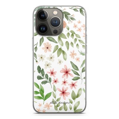 Botanical sweet flower heaven: iPhone 13 Pro Transparant Hoesje