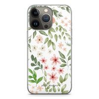 Botanical sweet flower heaven: iPhone 13 Pro Transparant Hoesje