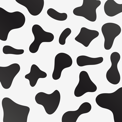Koeienhuidpatroon Vinyl tapijt met dierenprint