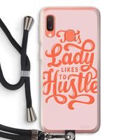 Hustle Lady: Samsung Galaxy A20e Transparant Hoesje met koord