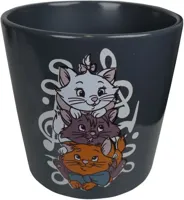 Kurt S. Adler bloempot disney aristokatten keramiek 14.5x14cm grijs