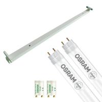 LED TL Armatuur met T8 Buis - OSRAM SubstiTUBE Value EM 840 - Aigi Dybolo - 150cm Dubbel - 38.2W - Natuurlijk Wit 4000K