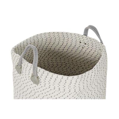 Basket spelset DKD Home Decor Wit Grijs Lichtgrijs (2 Onderdelen) (2 Stuks)