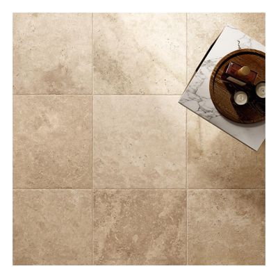 Edimax Astor Sénanque Vloer- en wandtegel | 61x61 cm | Natuursteenlook | Mat Beige