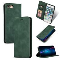 Retro huid voelen Business magnetische horizontale Flip lederen case voor iPhone 8 plus/7 Plus (Army Green)
