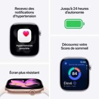 Apple Watch Series 11 GPS - 46 mm - Spacegrijze aluminium kast - Zwarte sportband - S/M