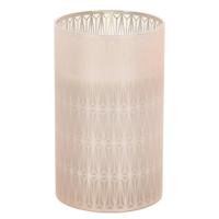 Home and Styling LED kaars - in glas - warm wit - D7,5 x H12,5 cm