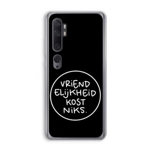 Vriendelijkheid: Xiaomi Mi Note 10 Transparant Hoesje