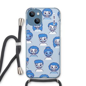 Gezichtjes: iPhone 13 Transparant Hoesje met koord
