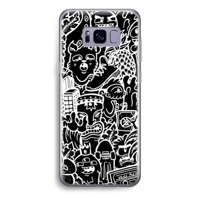 Vexx Black Mixtape: Samsung Galaxy S8 Plus Transparant Hoesje