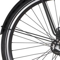Cortina spatbordstang achter 28 speed jet black matt