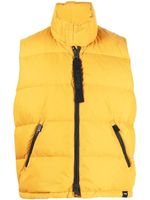 ASPESI gilet à design matelassé - Jaune