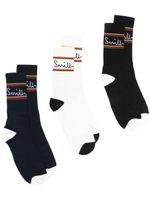 Paul Smith lot de 3 paires de chaussettes à logo intarsia - Bleu - thumbnail