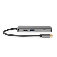 Nedis CCBW64240AT02 notebook dock & poortreplicator USB 3.2 Gen 1 (3.1 Gen 1) Type-C Antraciet - thumbnail