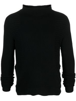 Rick Owens pull Mastodon à col montant - Noir