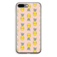 Ananas: iPhone 8 Plus Transparant Hoesje