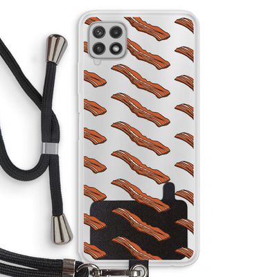 Bacon to my eggs #2: Samsung Galaxy A22 4G Transparant Hoesje met koord