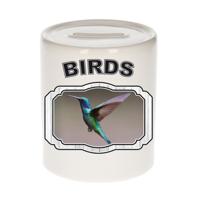 Dieren kolibrie vogel vliegend spaarpot - birds/ vogels spaarpotten kinderen 9 cm Dieren kolibrie vogel vliegend spaarpot - birds/ vogels spaarpotten kinderen 9 cm