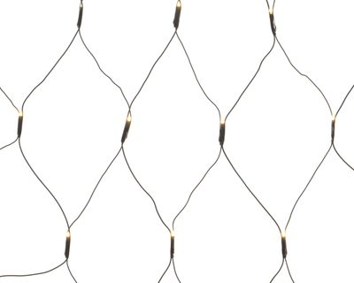 LED netverlichting buiten 1 x 2,6 m 200L zwart warm wit - Lumineo