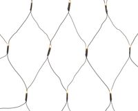 LED netverlichting buiten 1 x 2,6 m 200L zwart warm wit - Lumineo