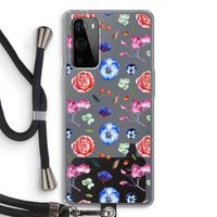 Bloemetjes: OnePlus 9 Pro Transparant Hoesje met koord