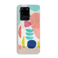 Bold Rounded Shapes: Samsung Galaxy S20 Ultra Transparant Hoesje