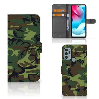 Motorola Moto G60s | Telefoon Hoesje | Army Dark