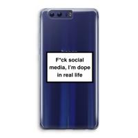 I'm dope: Honor 9 Transparant Hoesje