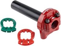 Domino gasdraaigreep armatuur "xm2" throttle grips aluminum red 2-pull xm2