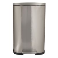 Pedaalemmer - zilver - 50 liter