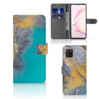 Samsung Note 10 Lite | Bookcase | Marble Blue Gold