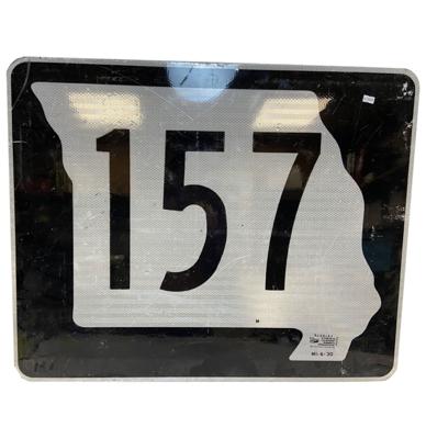 Missouri Highway 157 Straatbord - Origineel