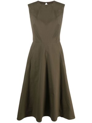 Ralph Lauren Collection robe mi-longue à coupe évasée - Vert