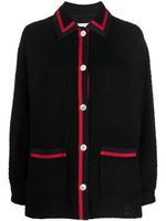 Miu Miu veste à bords rayés - Noir