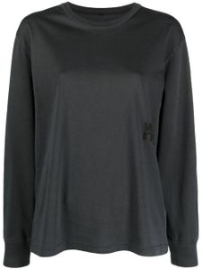 Alexander Wang chemise à logo embossé - Gris