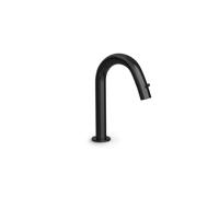 Fonteinkraan Hotbath Cobber 1-knop gebogen 19.3 cm Rond Gepolijst Zwart PVD