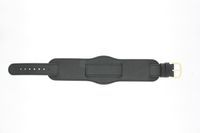 Horlogeband Universeel 273R.01 Onderliggend Leder Zwart 18mm