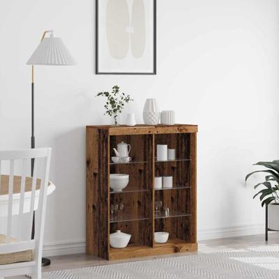 Dressoir Oud hout 41 x 37 x 100 cm Bewerkt hout