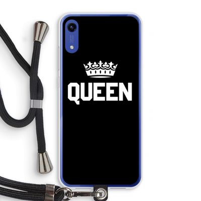 Queen zwart: Honor Play 8A Transparant Hoesje met koord