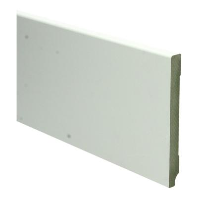 MDF Moderne plint 120x12 voorgelakt RAL9010 - lengte 240cm
