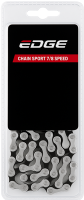 Edge ketting 7/8 speed sporty zilver