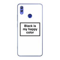Black is my happy color: Honor Note 10 Transparant Hoesje Black is my happy color: Honor Note 10 Transparant Hoesje