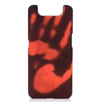 Plak de huid + PC thermische sensor verkleuring beschermende back cover Case voor Galaxy A80/A90 (zwart wordt rood)
