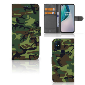 OnePlus Nord N10 Telefoon Hoesje Army Dark