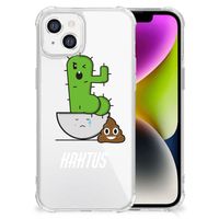 iPhone 14 Stevig Bumper Hoesje Cactus Poo