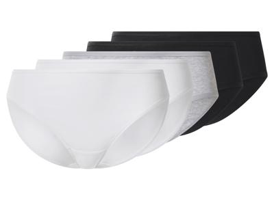 esmara Set van 5 dames hipsters (Zwart/grijs/wit, L (44/46)) esmara Set van 5 dames hipsters (Zwart/grijs/wit, L (44/46))