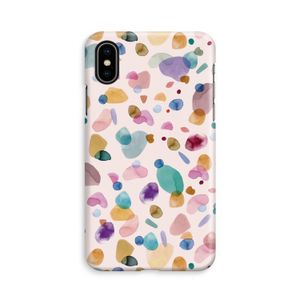 Terrazzo Memphis Pink: iPhone X Volledig Geprint Hoesje